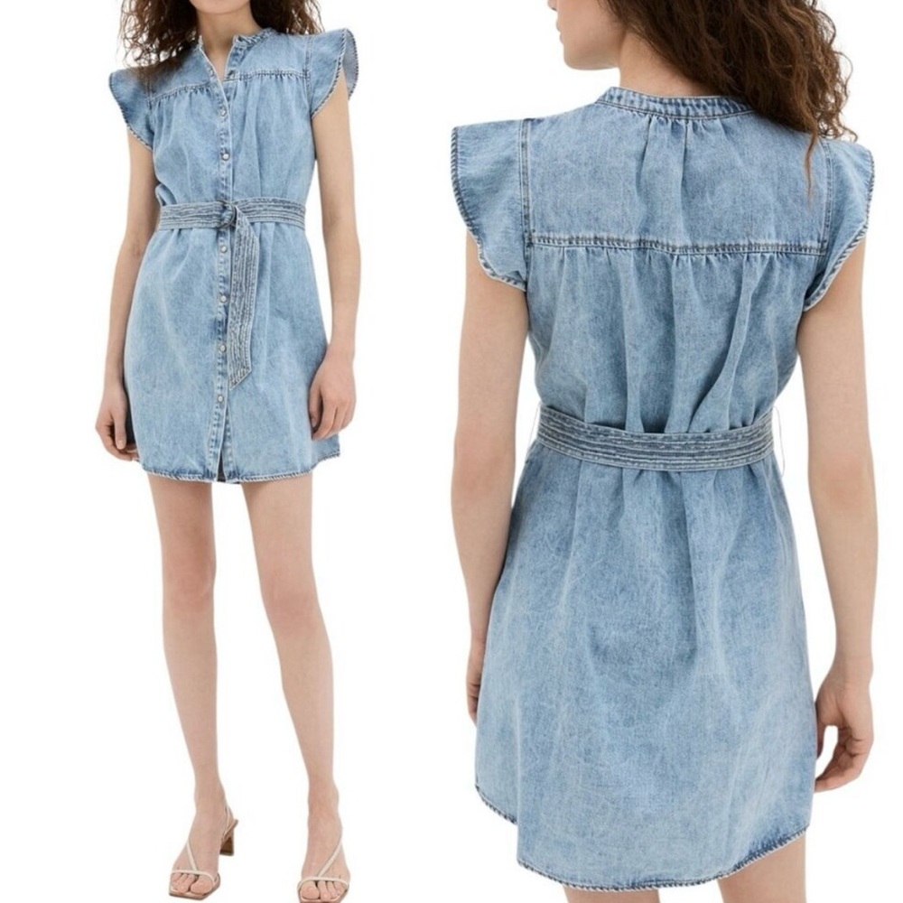 Rails Women's 'Letta' Denim Mini Dress in Faded Indigo NO Belt Size S